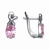 Серьги бижутерия с фианитами