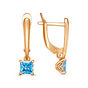 Серьги с подвесками бижутерия с фианитами