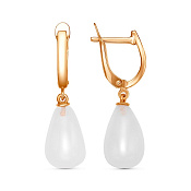 Серьги с подвесками бижутерия с иск. ониксом