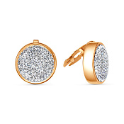 Брошь бижутерия с россыпью страз