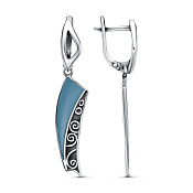 Серьги с подвесками бижутерия с эмалью