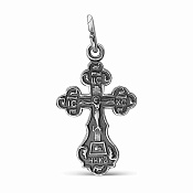Подвеска крест из серебра
