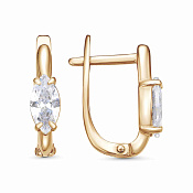 Серьги бижутерия с фианитами