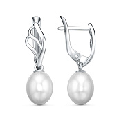 Серьги с подвесками бижутерия с имитацией жемчуга