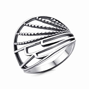 Кольцо ажурное из серебра