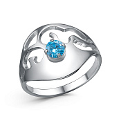 Кольцо бижутерия с фианитом