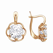 Серьги бижутерия с фианитами