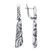Серьги с подвесками из серебра