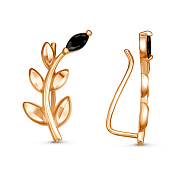 Серьги клаймберы с алмазной гранью бижутерия с фианитами