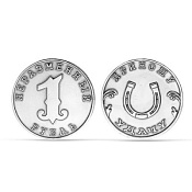 Сувенирная монета Неразменный рубль из серебра
