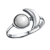 Кольцо из серебра с перламутром
