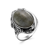 Кольцо из серебра с лабрадором
