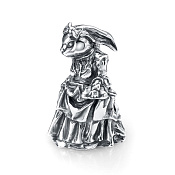 Сувенир Крольчиха из серебра
