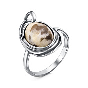 Кольцо из серебра с пегматитом
