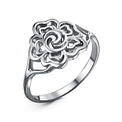 Кольцо Роза из серебра
